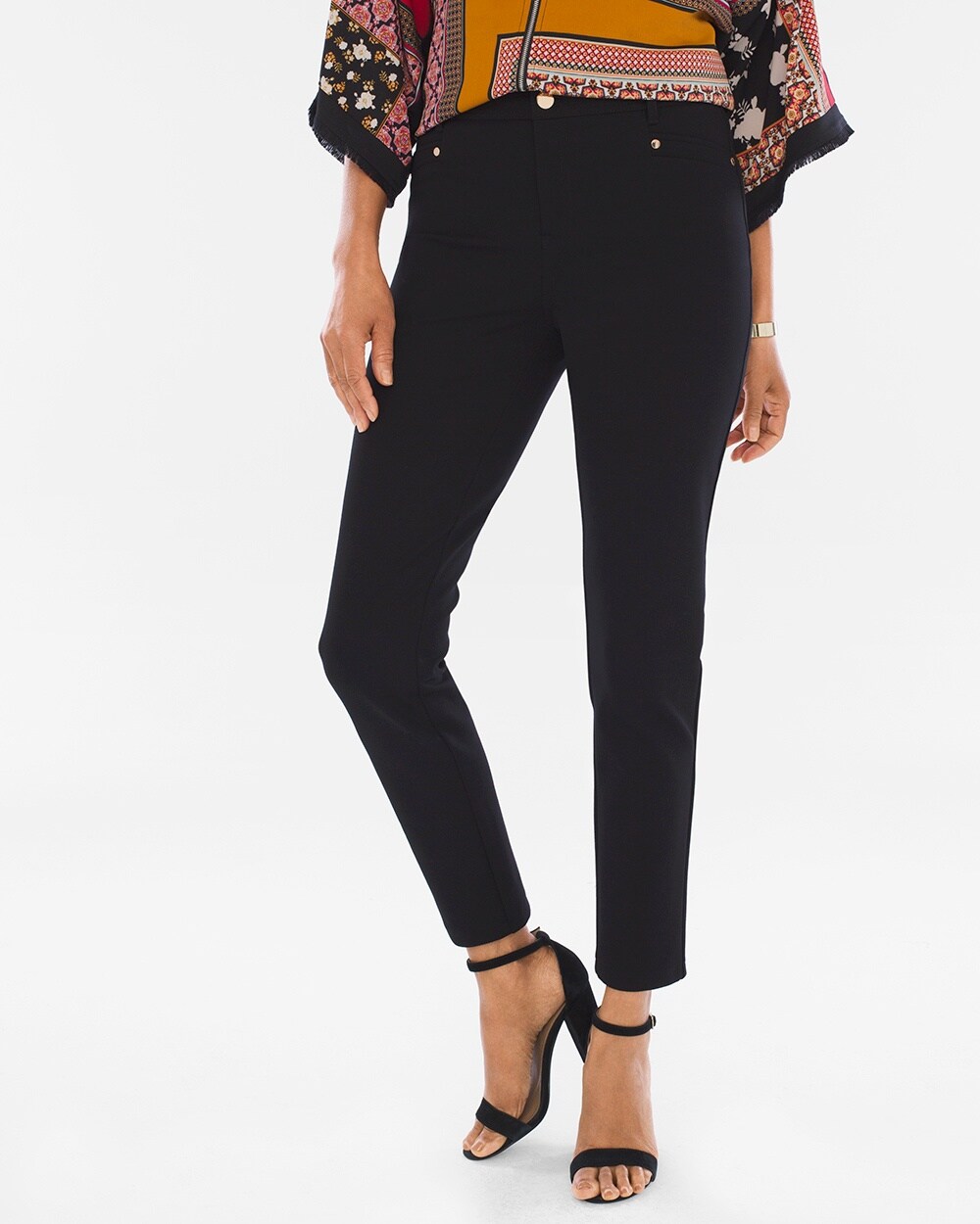 So Slimming Refined Ponte Ankle Pants