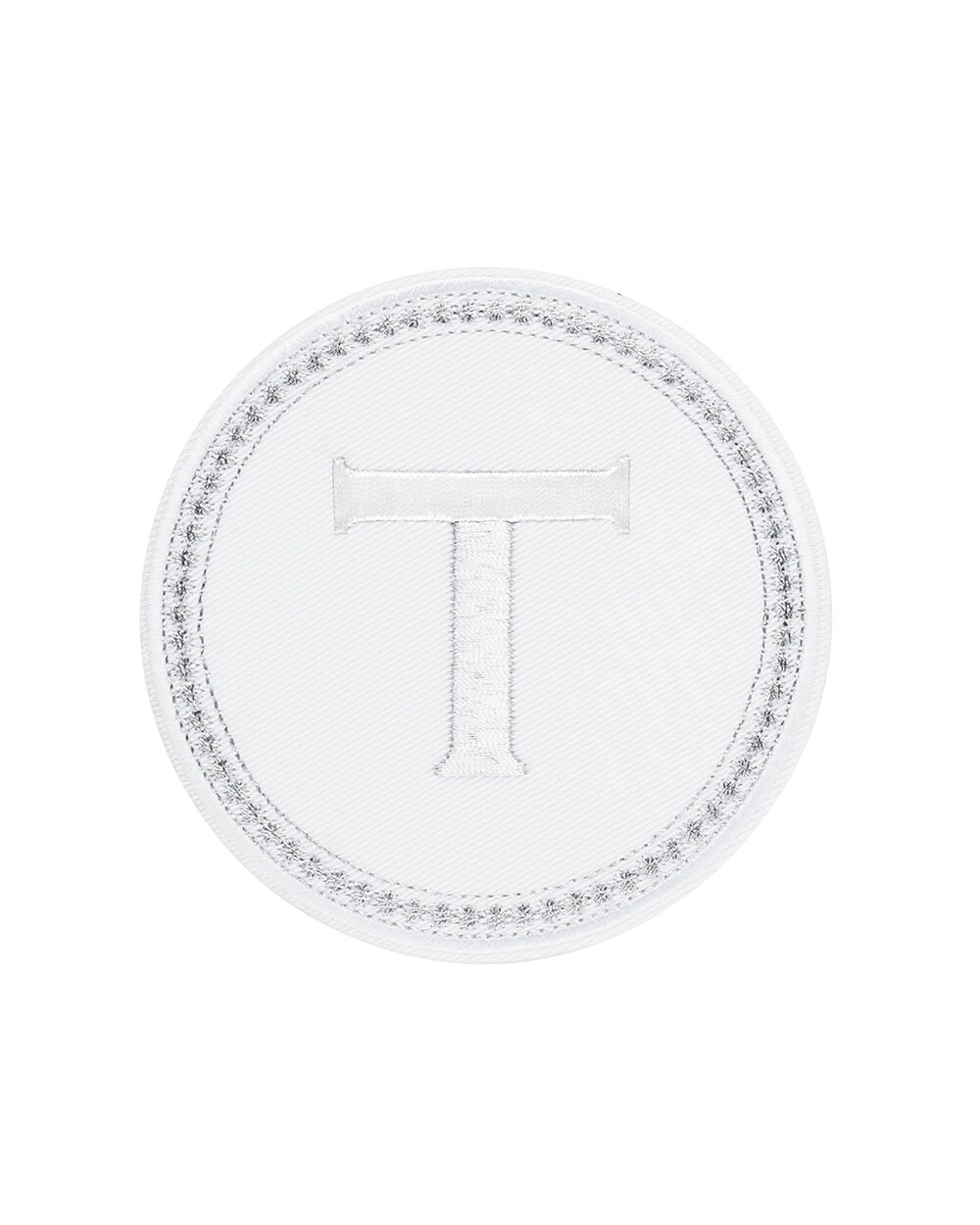 Silver Initial Peel and Stick Letter- T