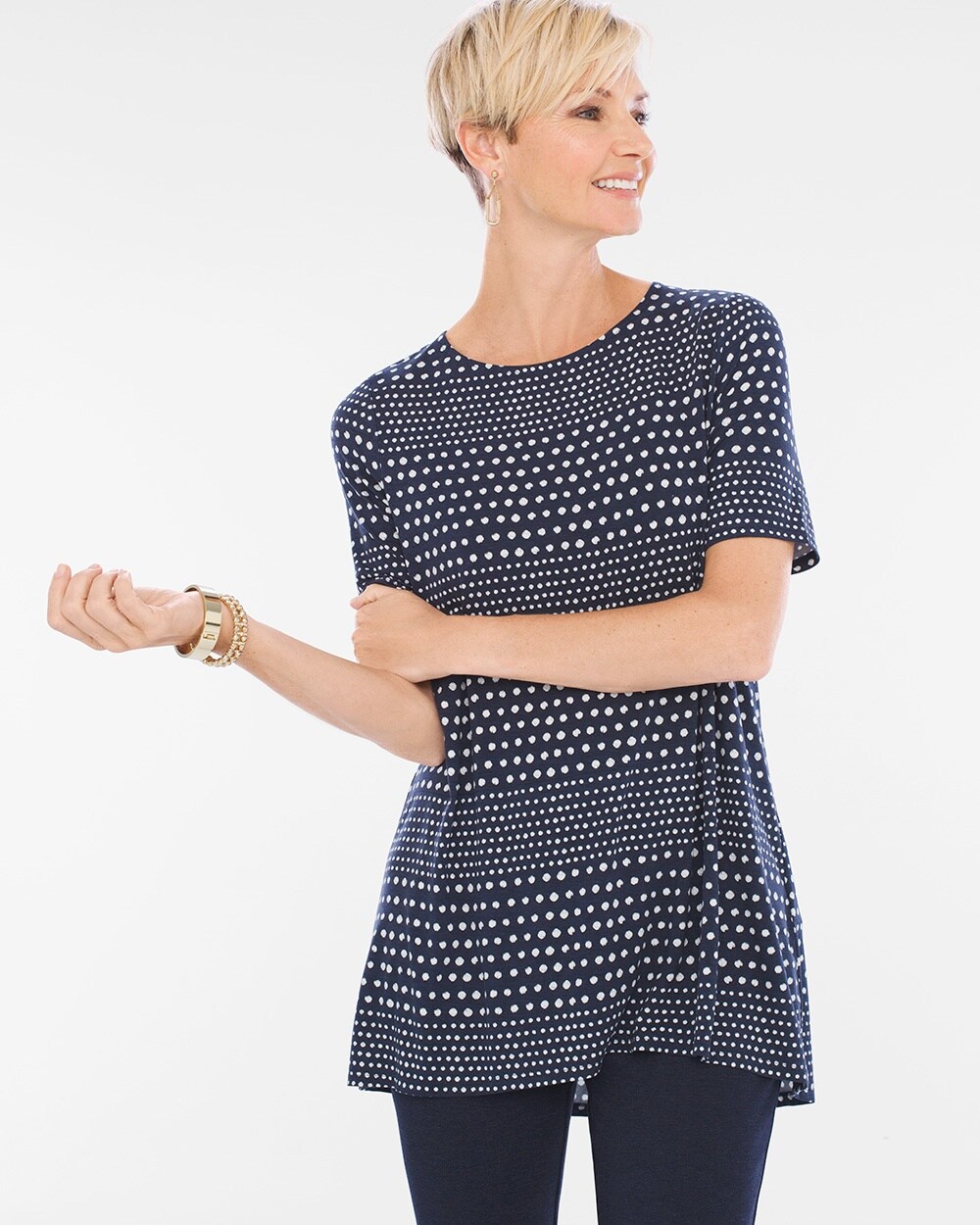Striped Dots Easy Tee