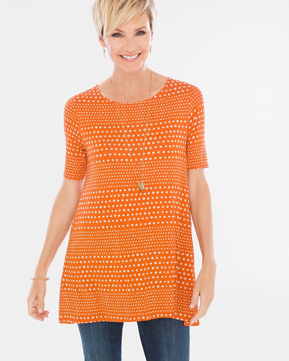 Striped Dots Easy Tee