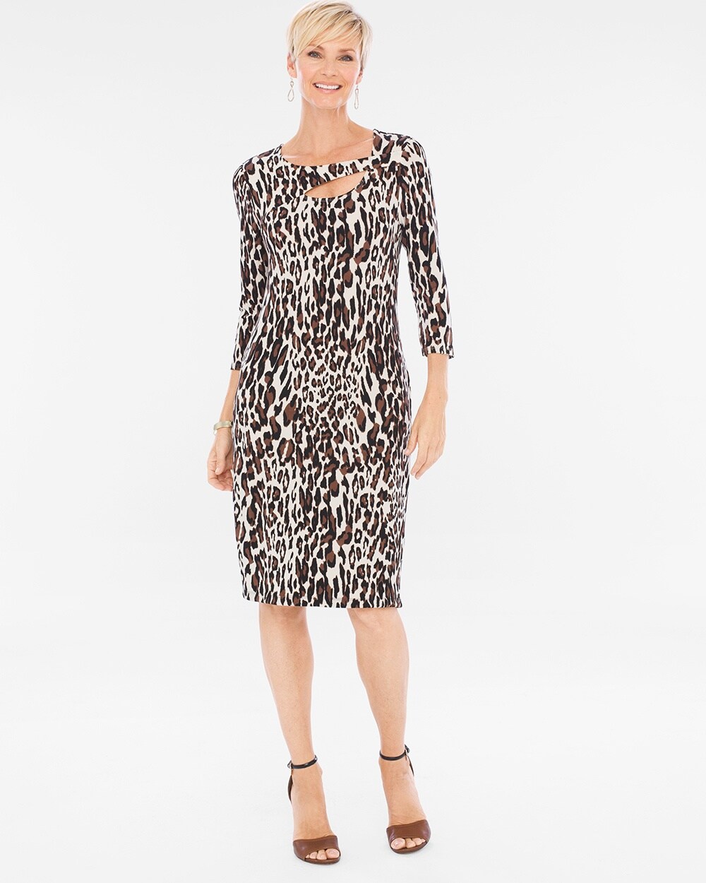 Travelers Classic Cheetah-Print Dress