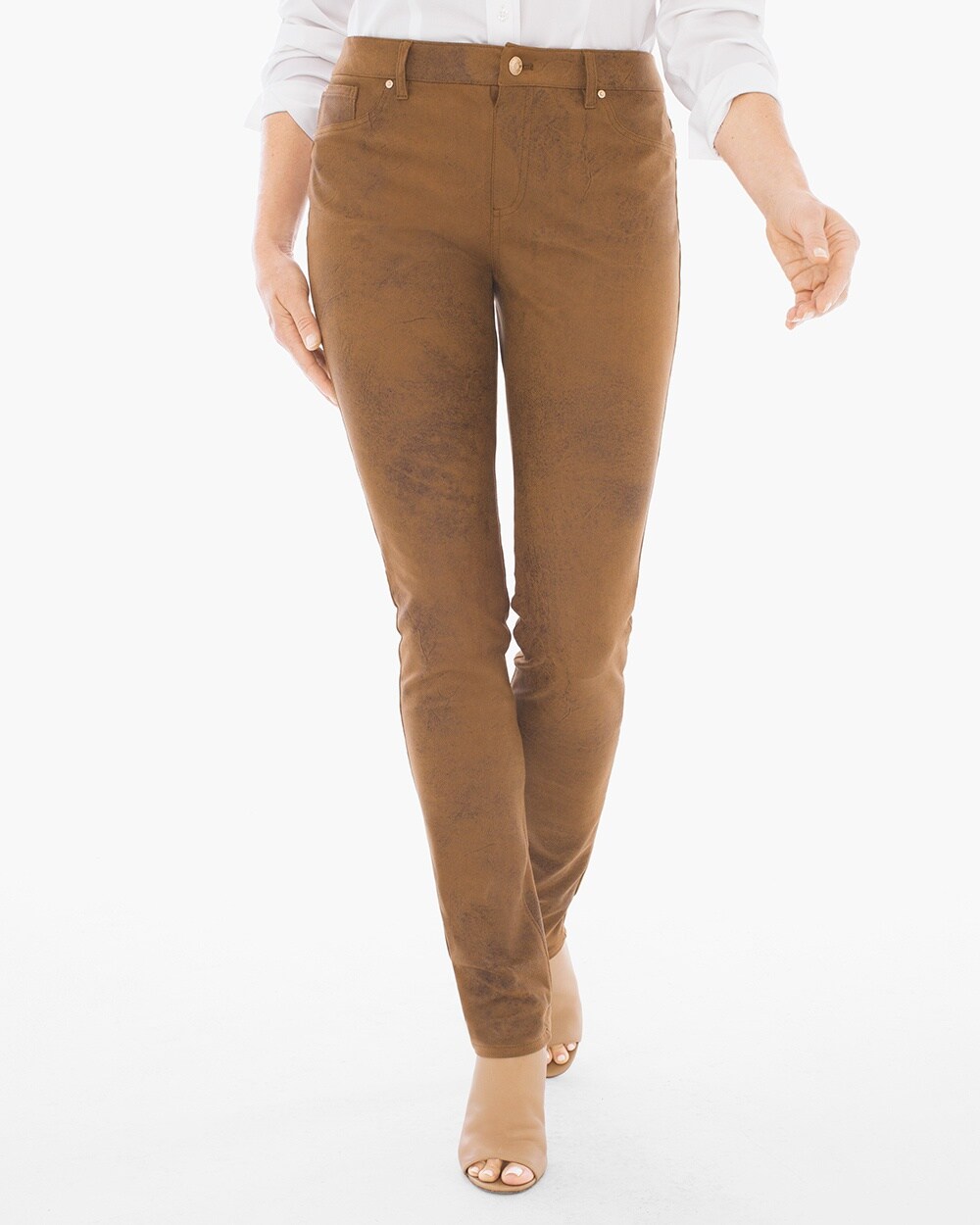 Faux-Suede Knit Pants video preview image, click to start video