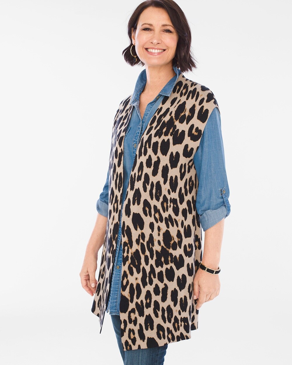 Animal Colorblock Reversible Cardigan video preview image, click to start video