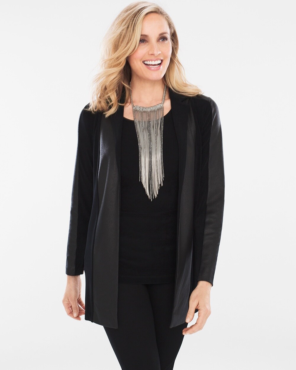 Travelers Classic Faux-Leather Trim Jacket