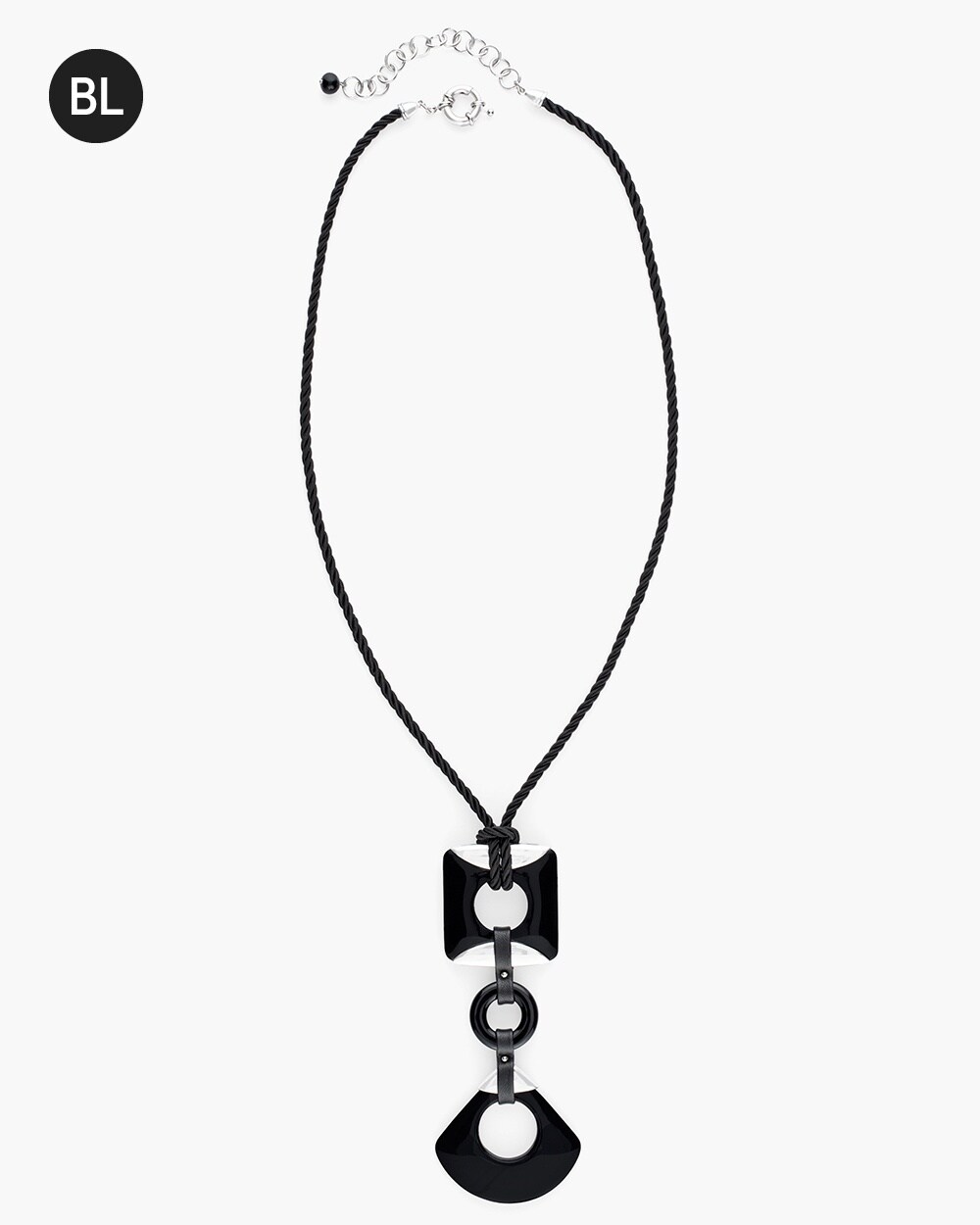 Black Label Pendant Necklace