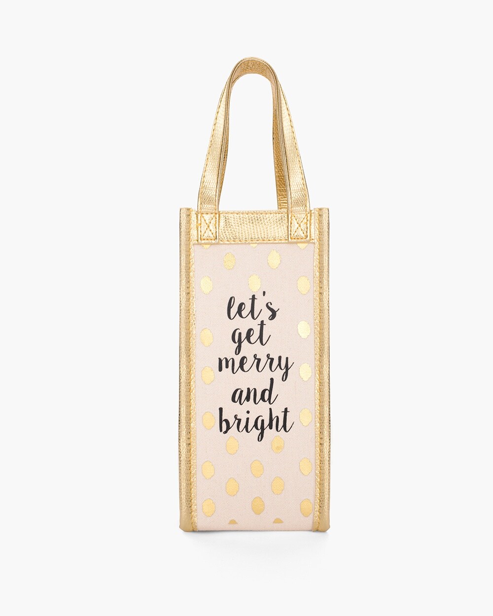 Merry and Bright Wine Bag