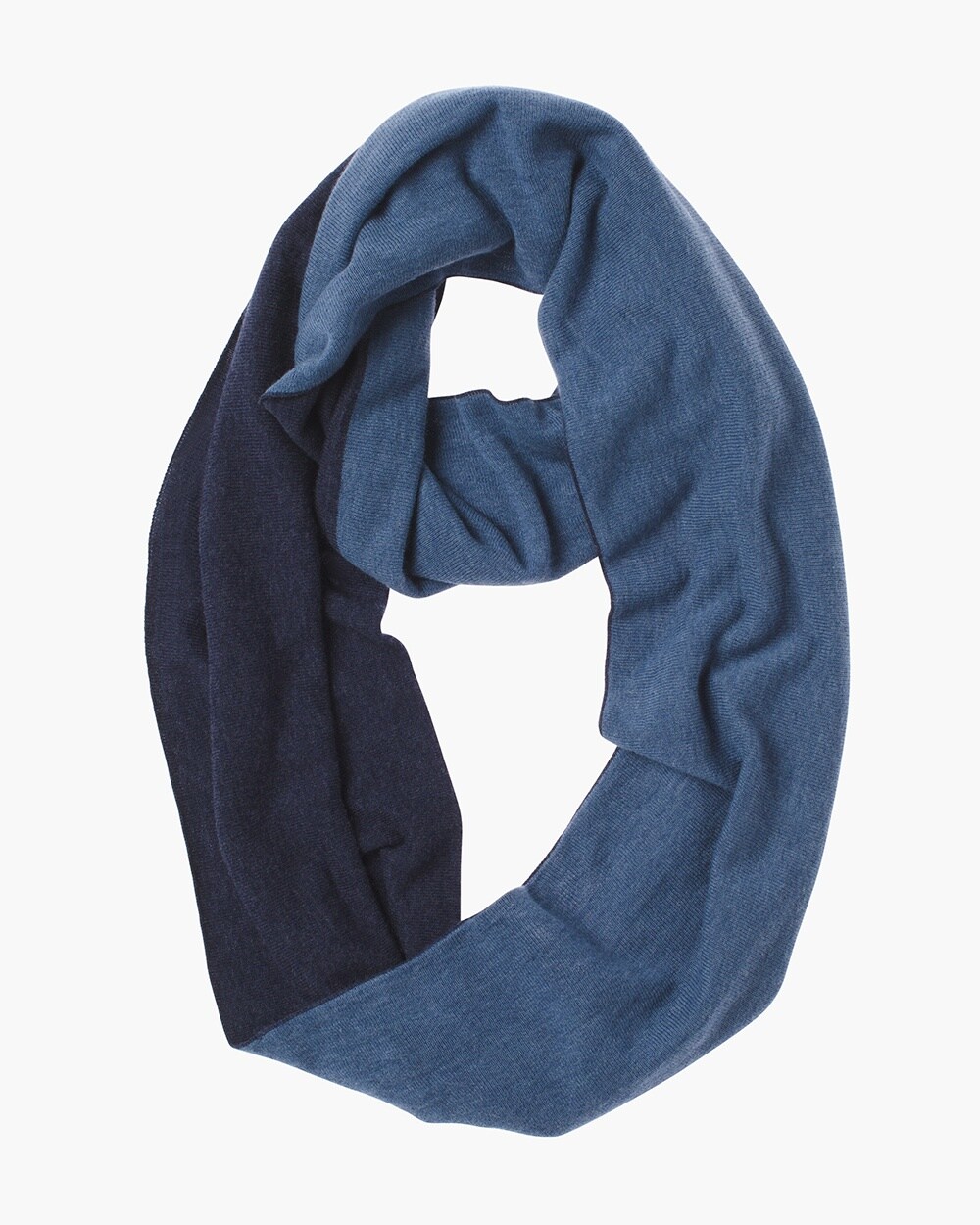 Reversible Two-Tone Infinity Scarf