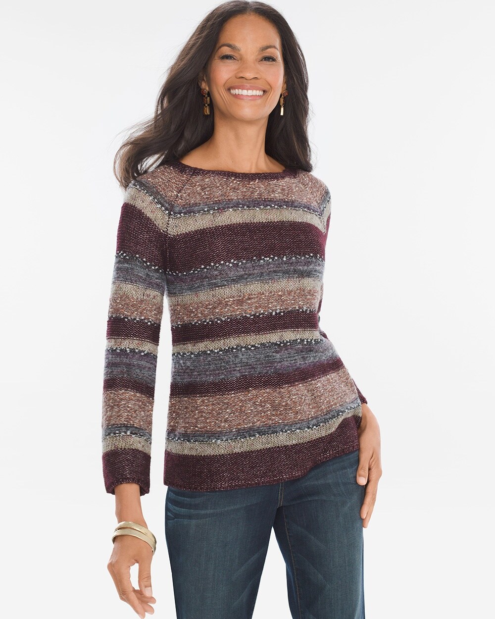 Mixed Stripe Pullover