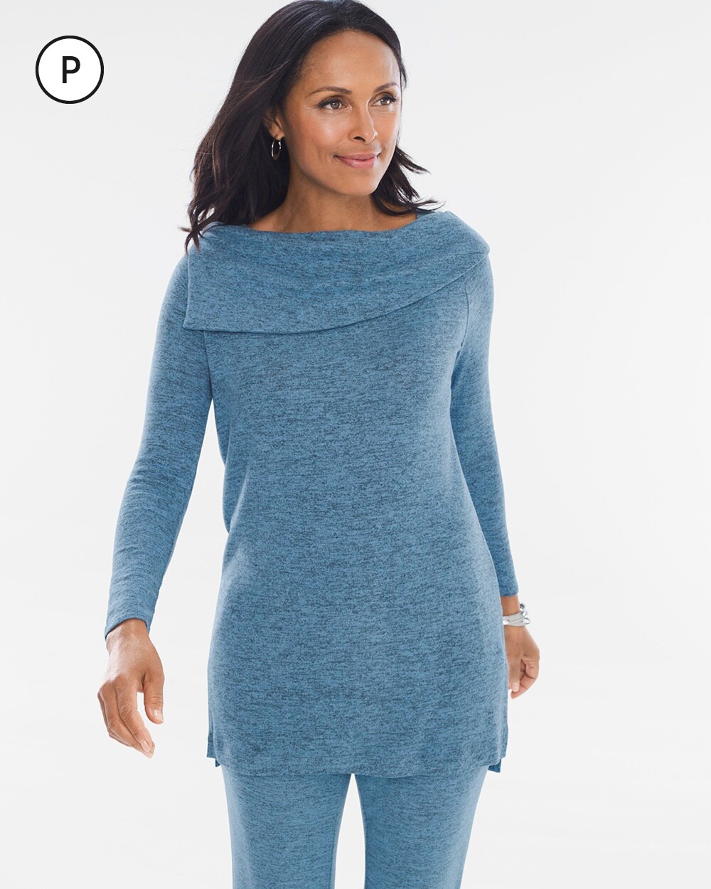 Zenergy Petite Knit Collection Cozy Pullover