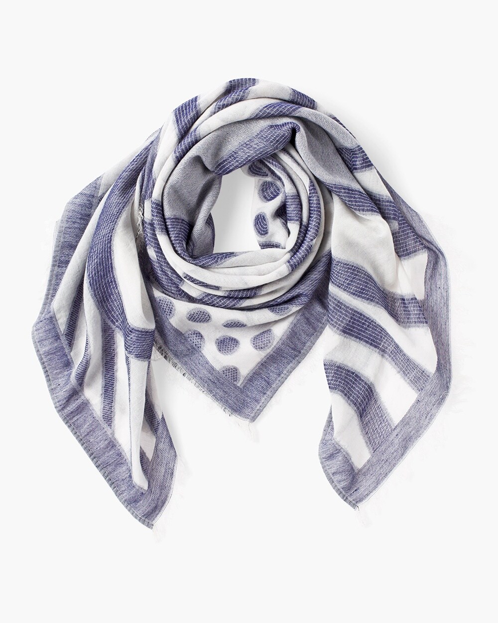 Chambray Patterned Scarf