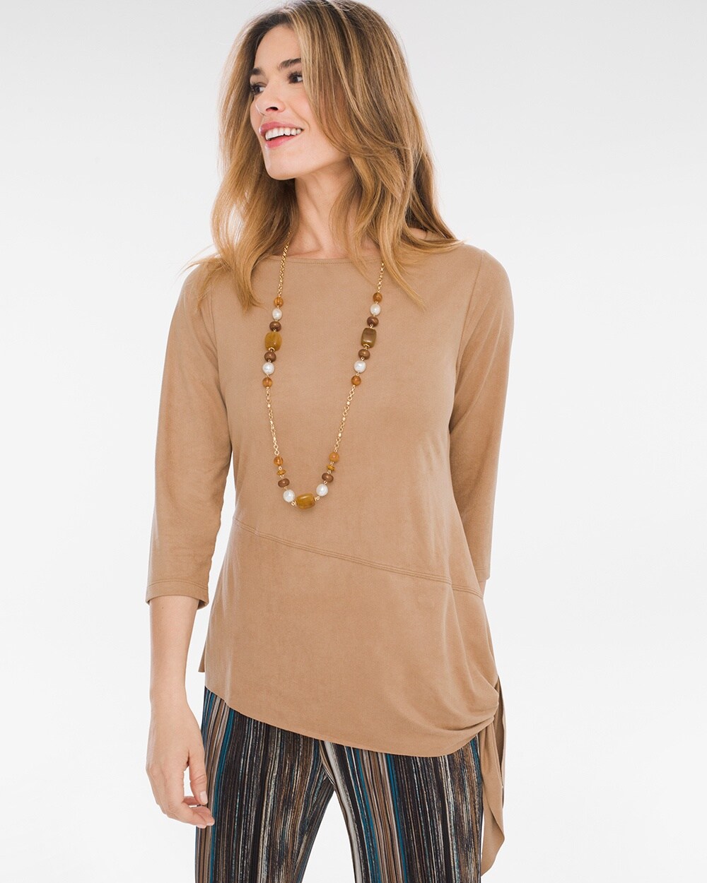 Travelers Collection Sueded Top
