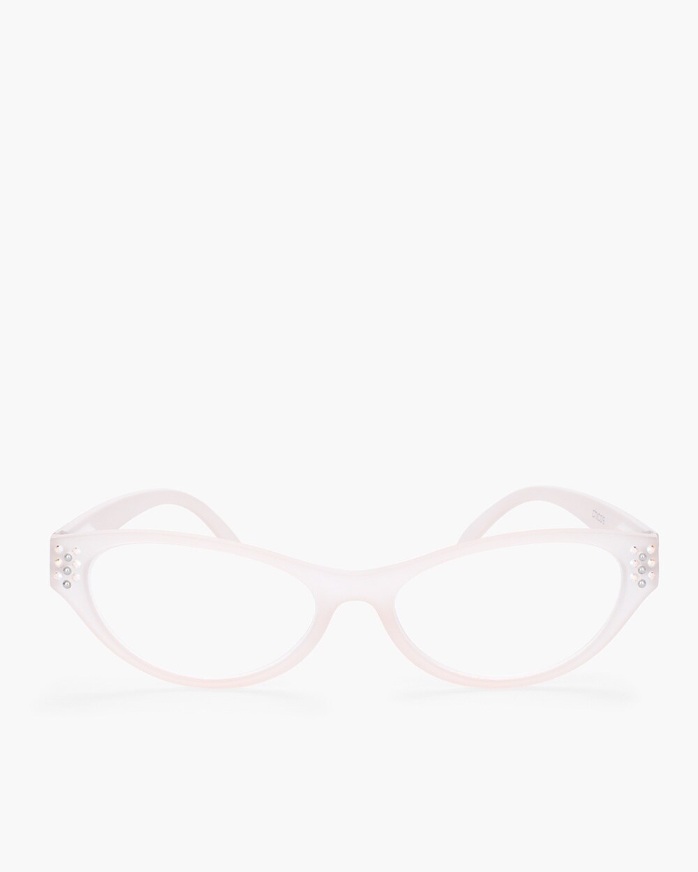 Embellished Cream Reading Glasses