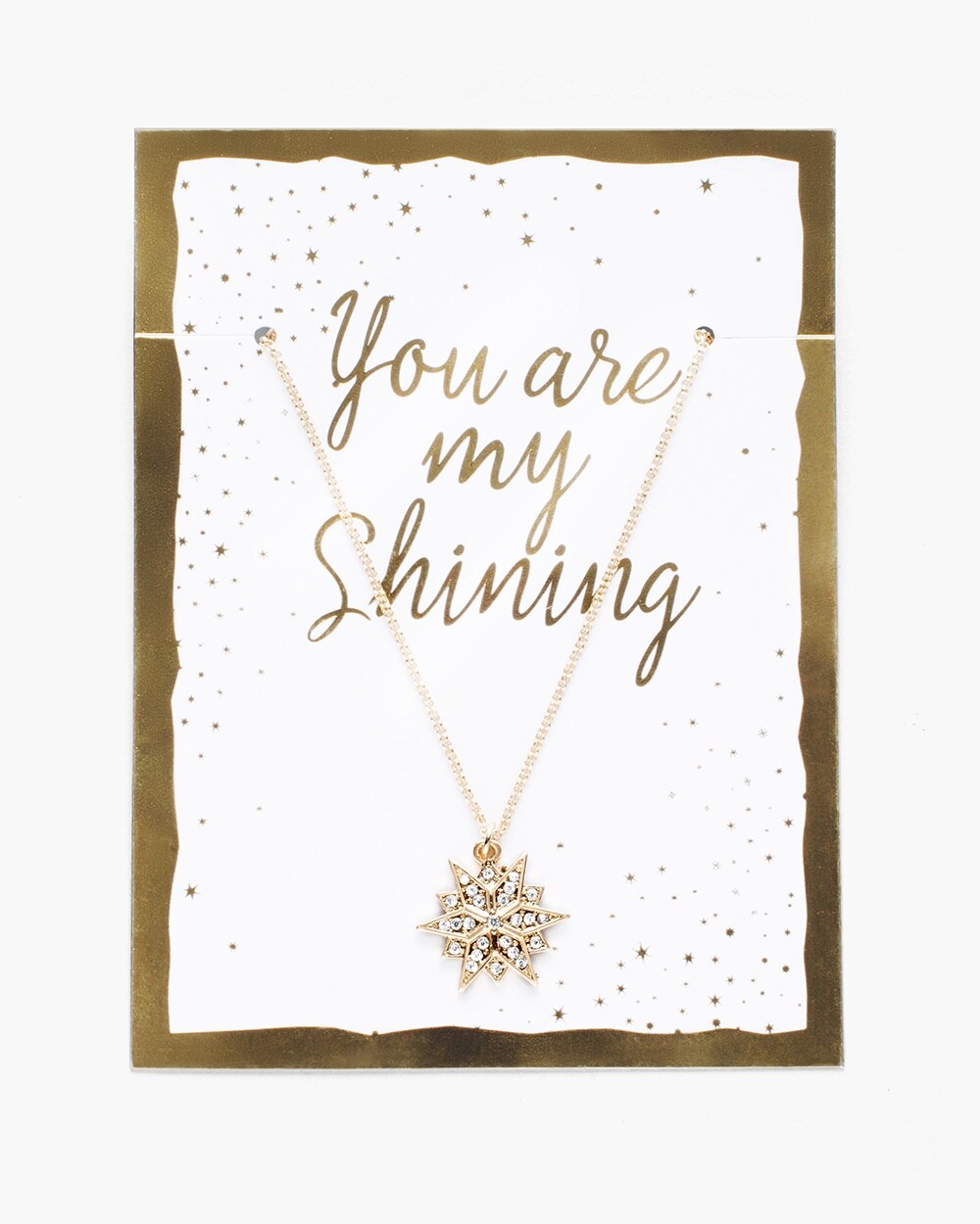 Shining Star Card Necklace