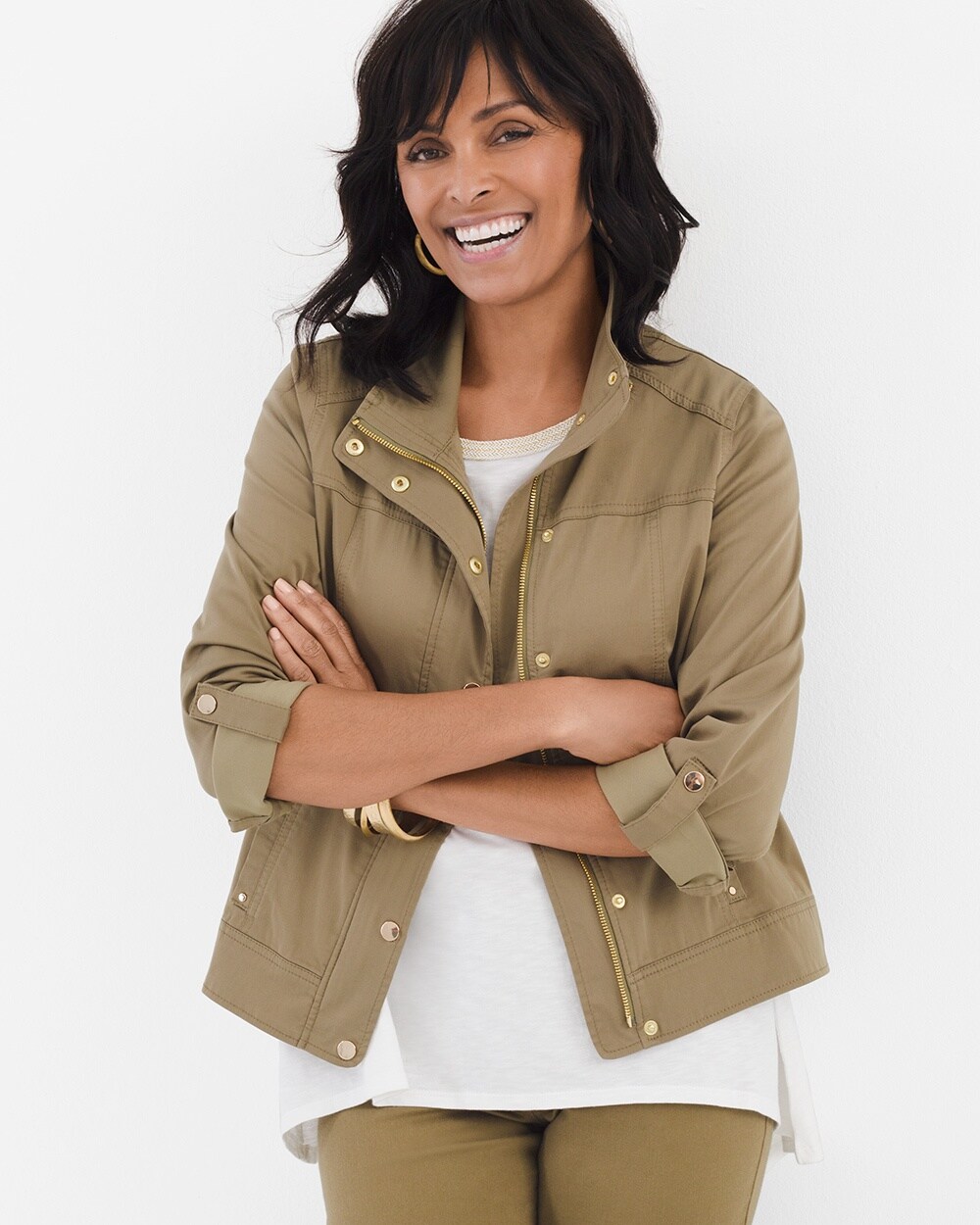 Luxe Twill Utility Jacket