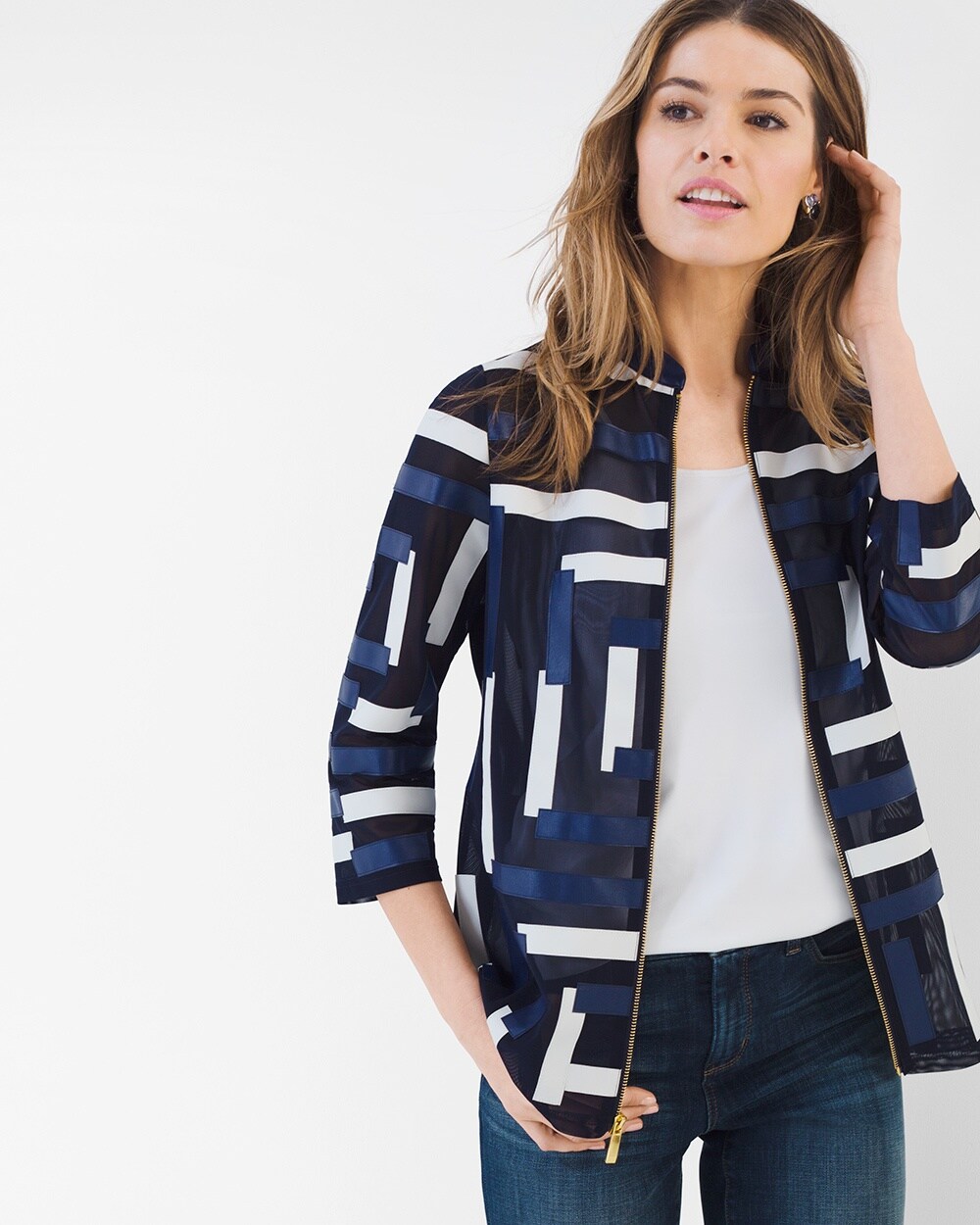 Travelers Collection Strip Jacket