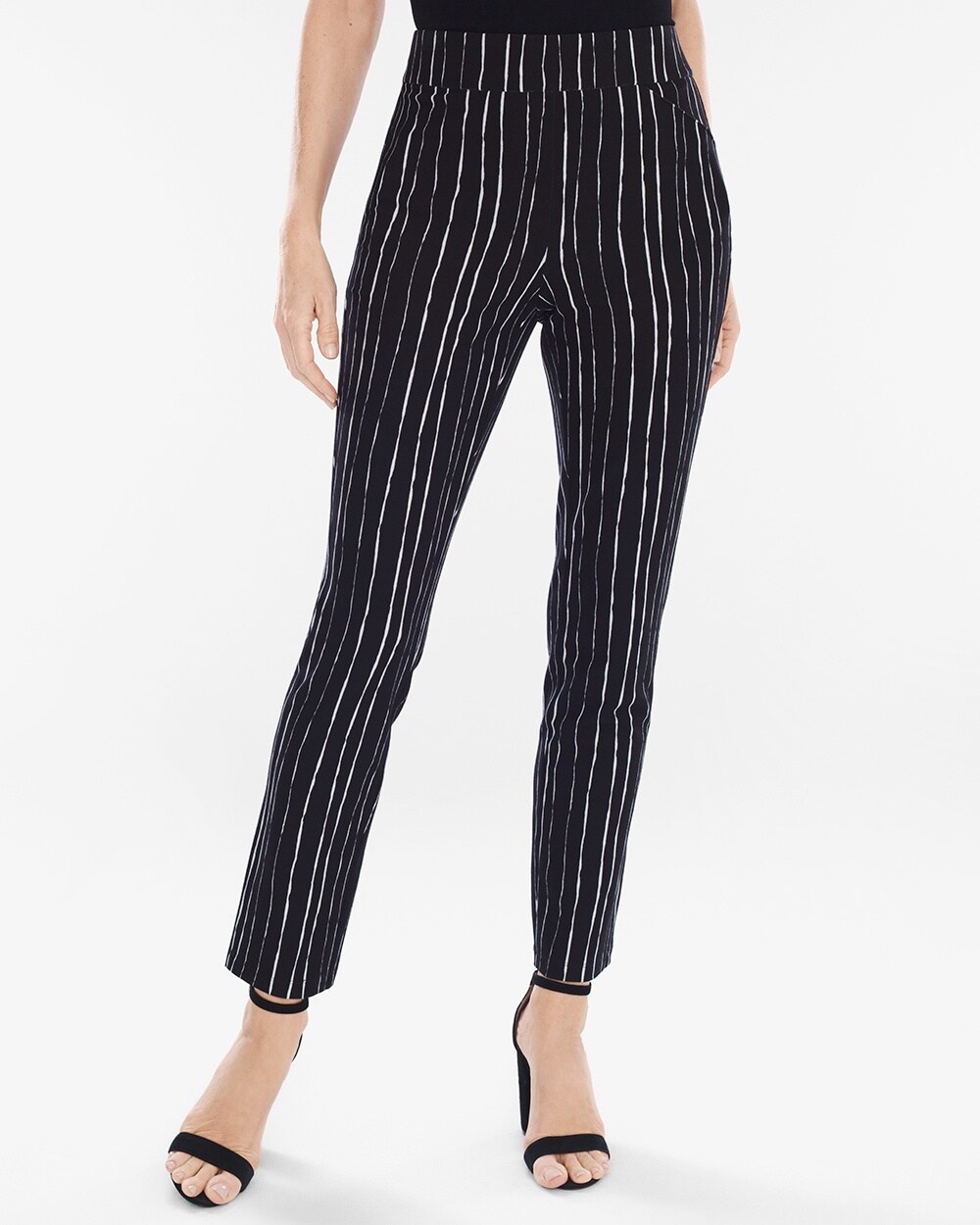 Travelers Collection Striped Crepe Pants
