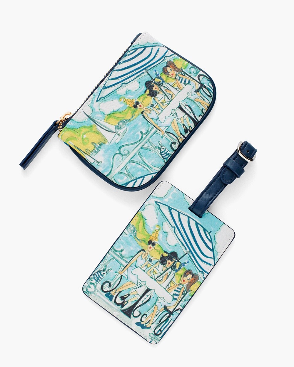 Parisian Girls Case With Luggage Tag