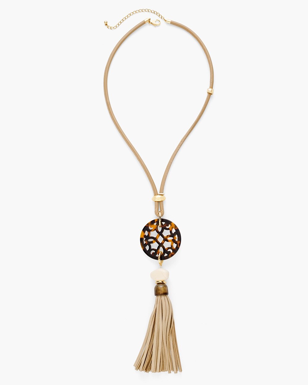 Quinn Reversible Tassel Pendant Necklace