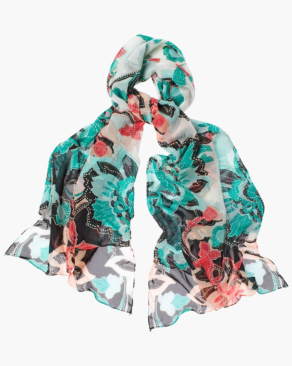 Convertible Floral Scarf