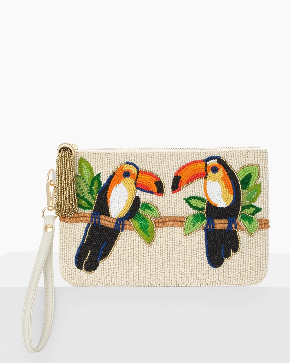 Beaded Toucans Pouch