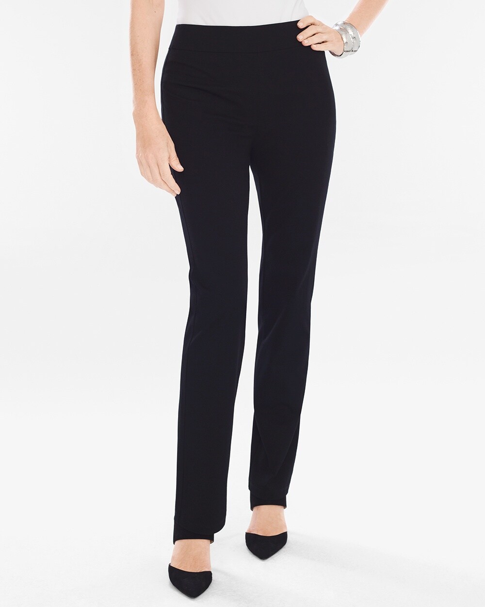 Travelers Collection Full-Length Crepe Pants