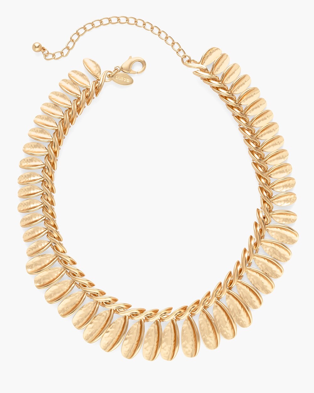 Gold-Tone Leaf Single-Strand Necklace
