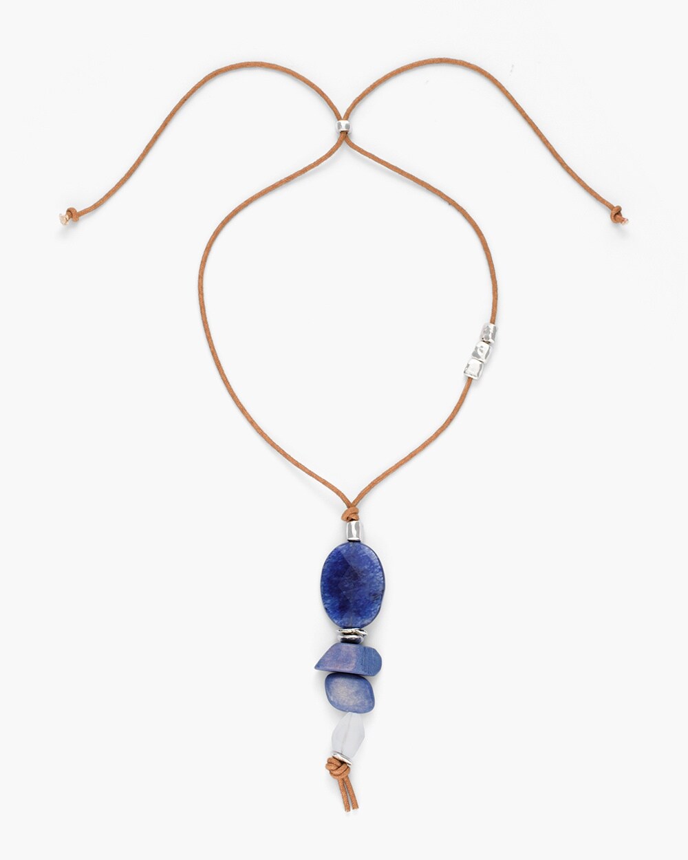 Blue Stone Multi-Pendant Necklace