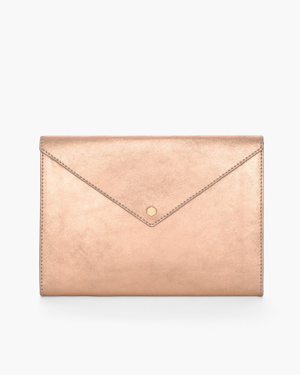 Rose-Gold Snap-Front Notebook