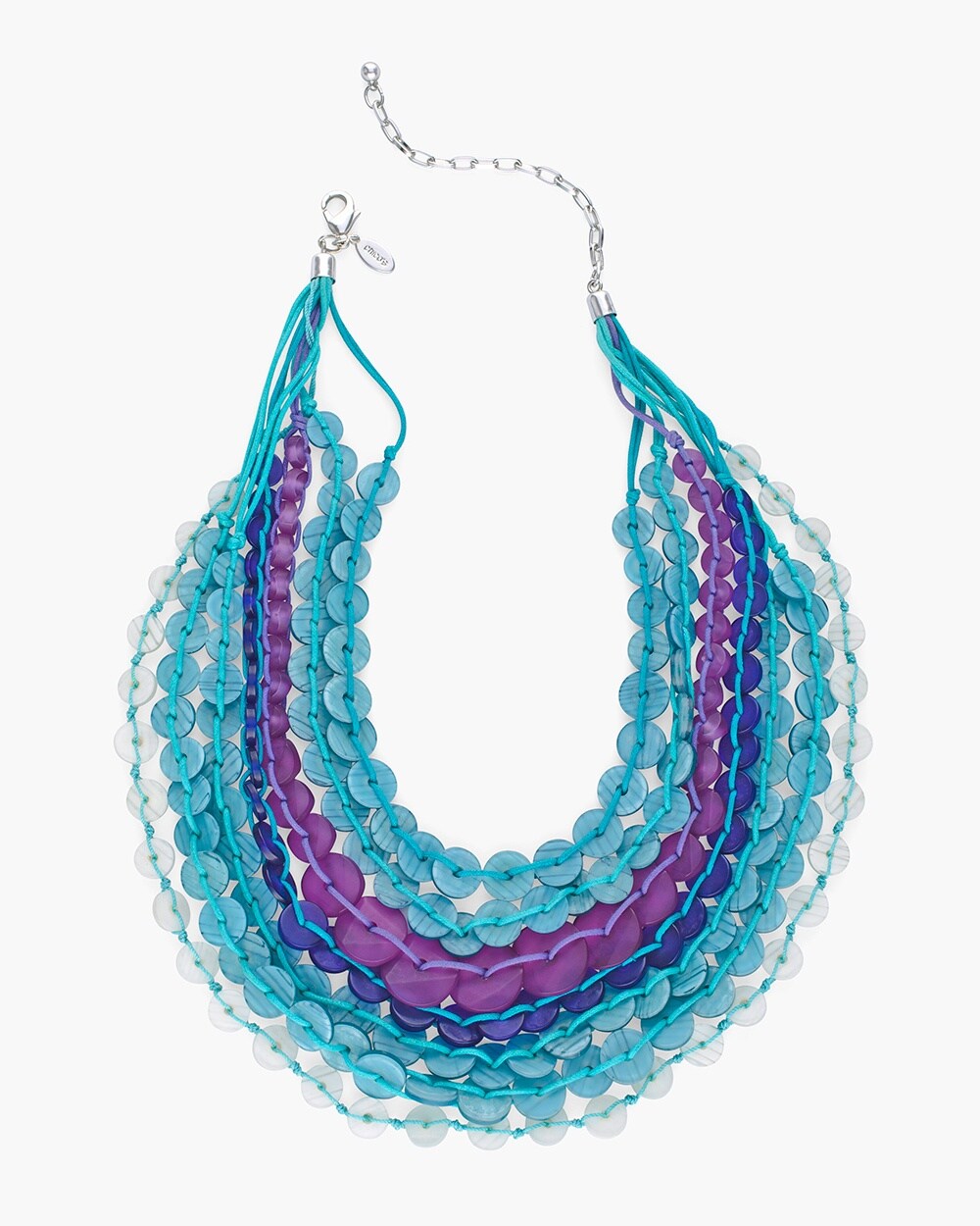 Cool Multi-Strand Disc Necklace