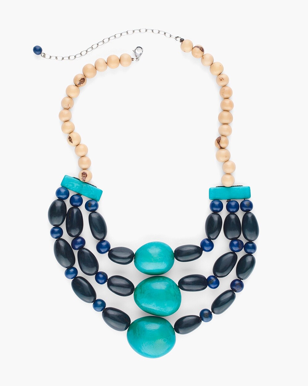 Faire Collection Blue Multi-Strand Necklace