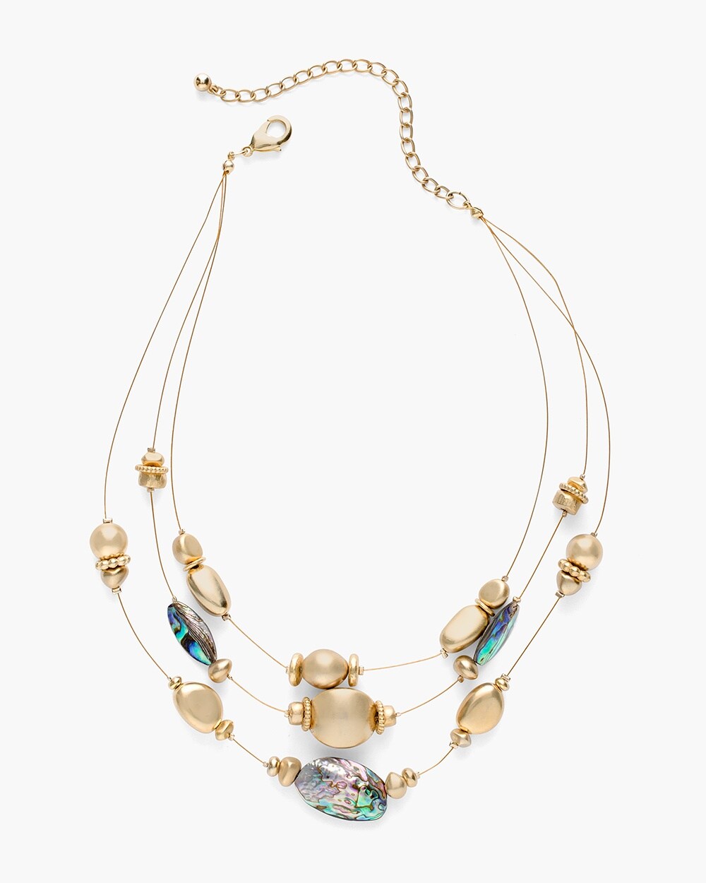 Gold-Tone Simulated Stone Necklace
