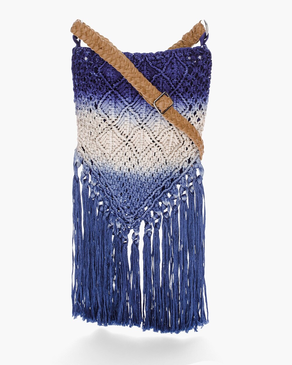 Ombre Crochet Crossbody Bag