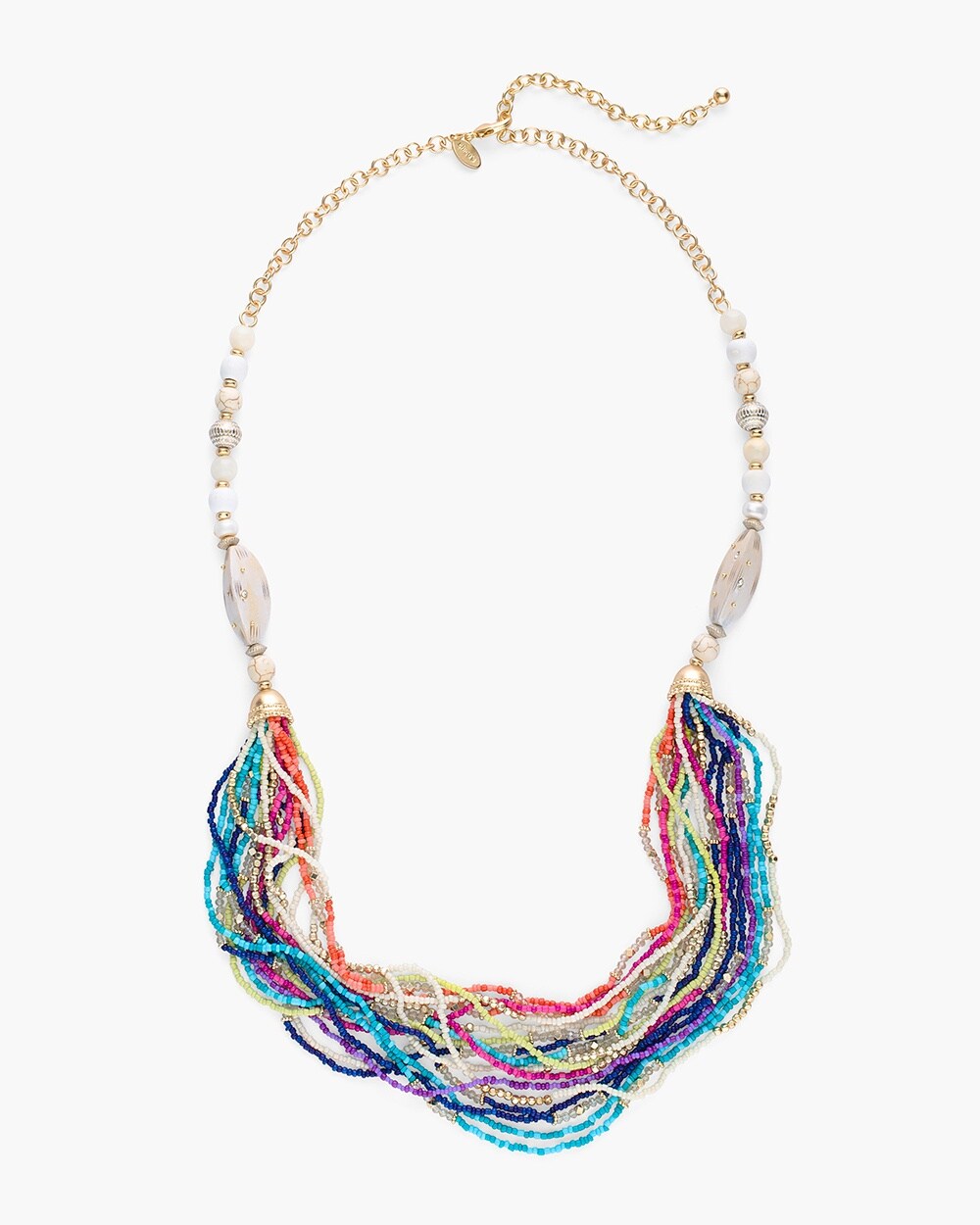 Multi-Colored Seed Bead Necklace