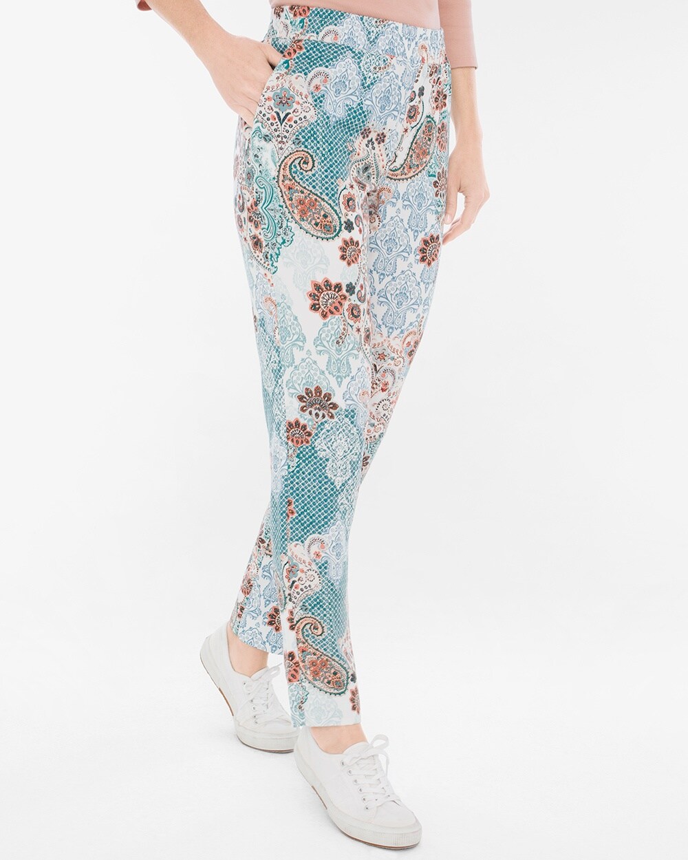 Tapered Printed Ankle Pants