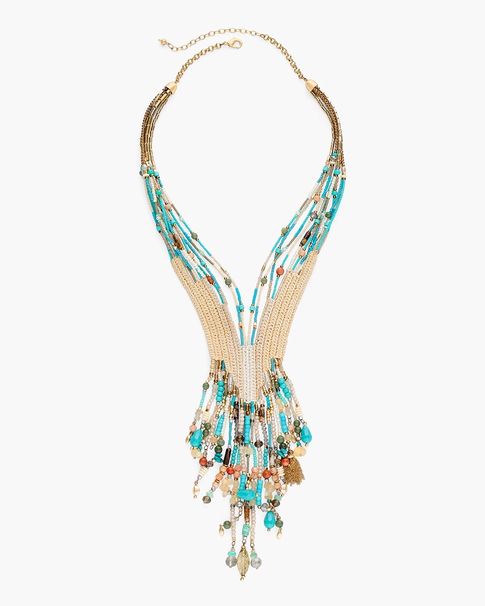 Multi-Colored Beaded Interrupter Necklace