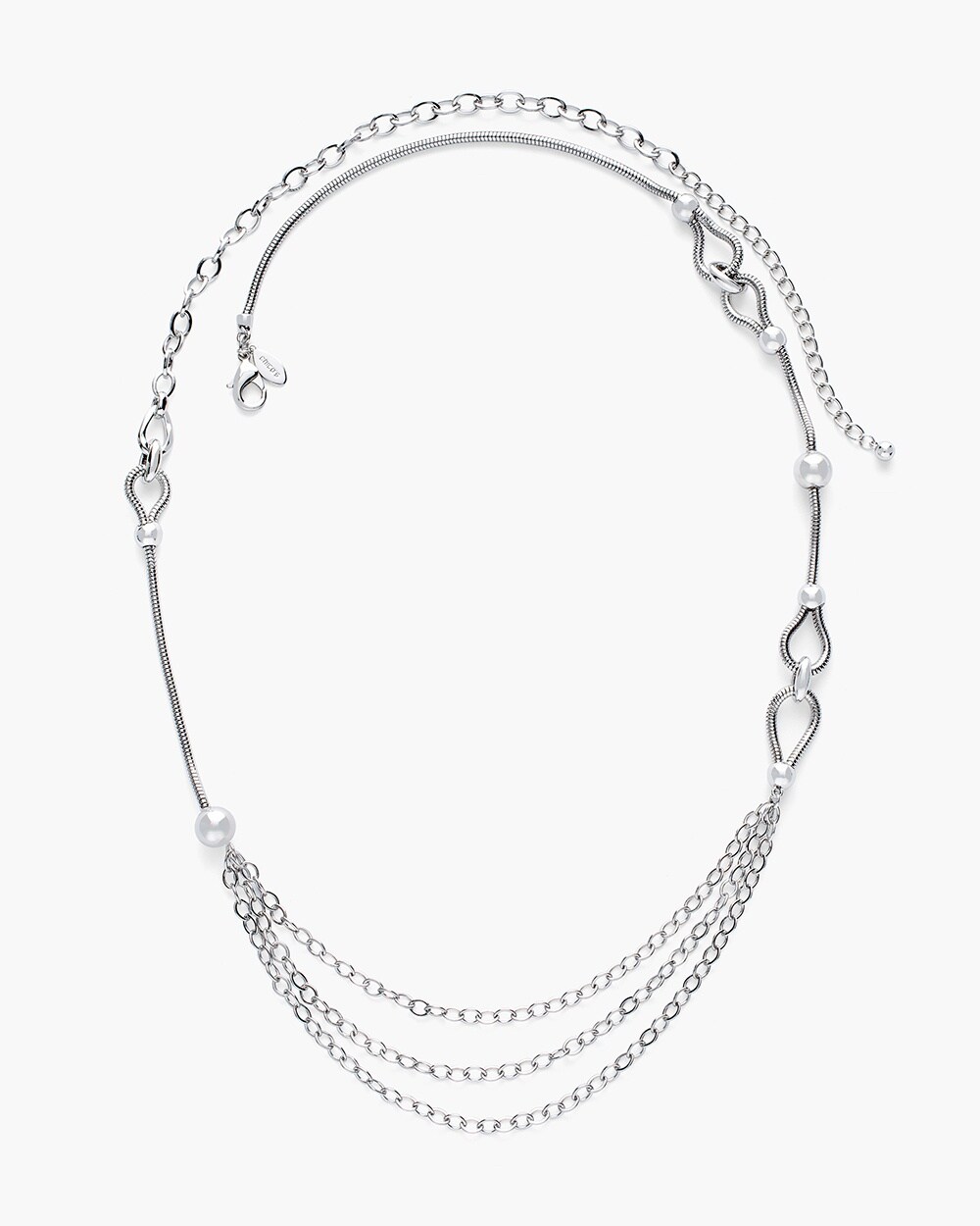 Silver-Tone Chain Necklace