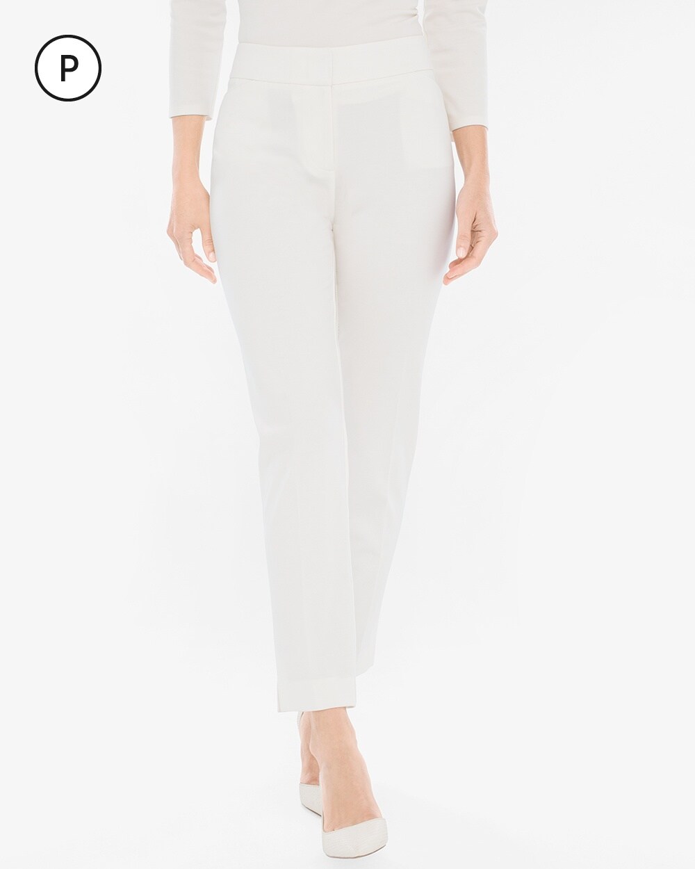 Petite Ponte Tapered Ankle Pants