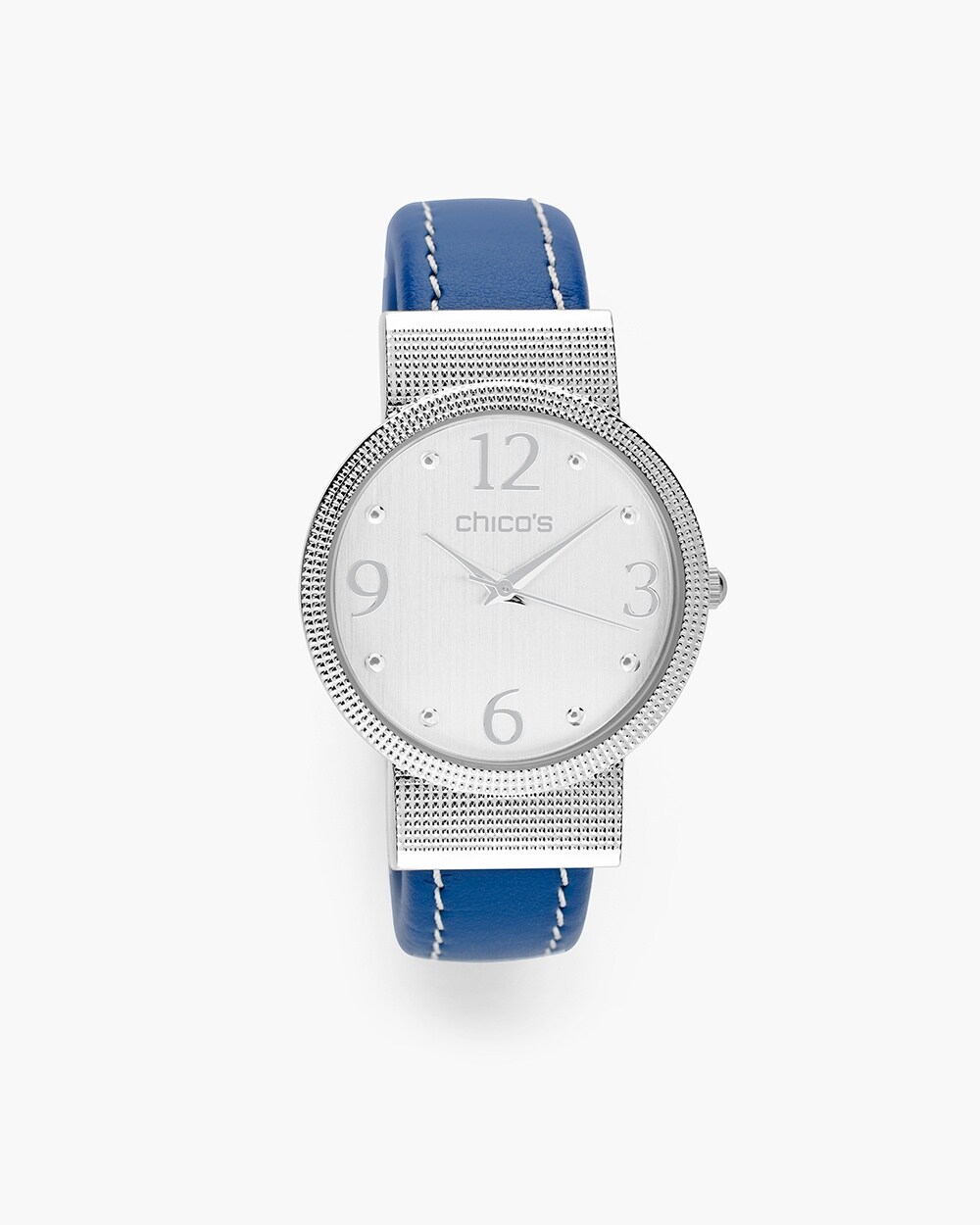 Blue and Silver-Tone Watch