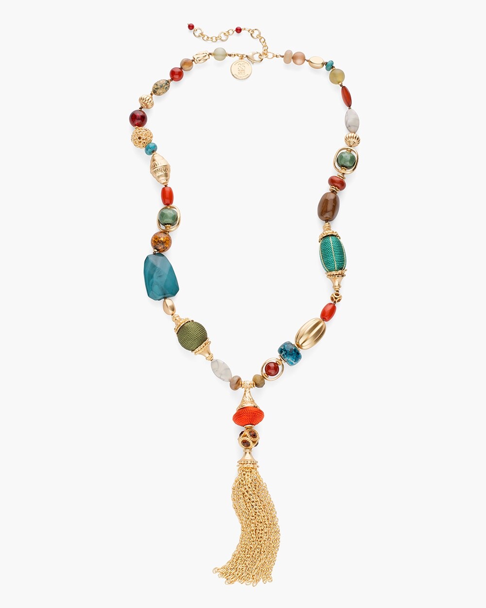35th Anniversary Multi-Colored Tassel Necklace