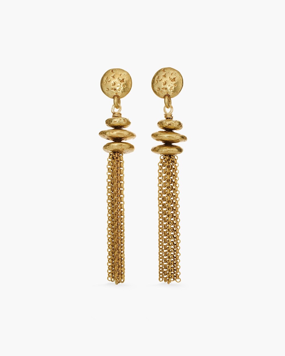 Gold-Tone Chain Drop Earrings