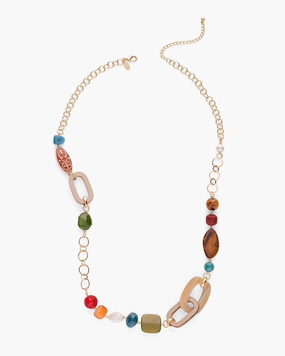 Multi-Colored Single-Strand Necklace