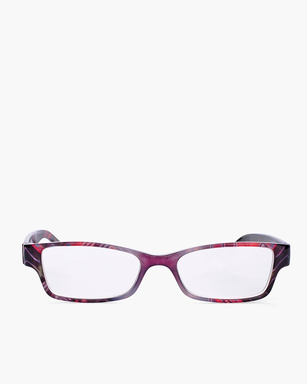 Red Geometric Reading Glasses