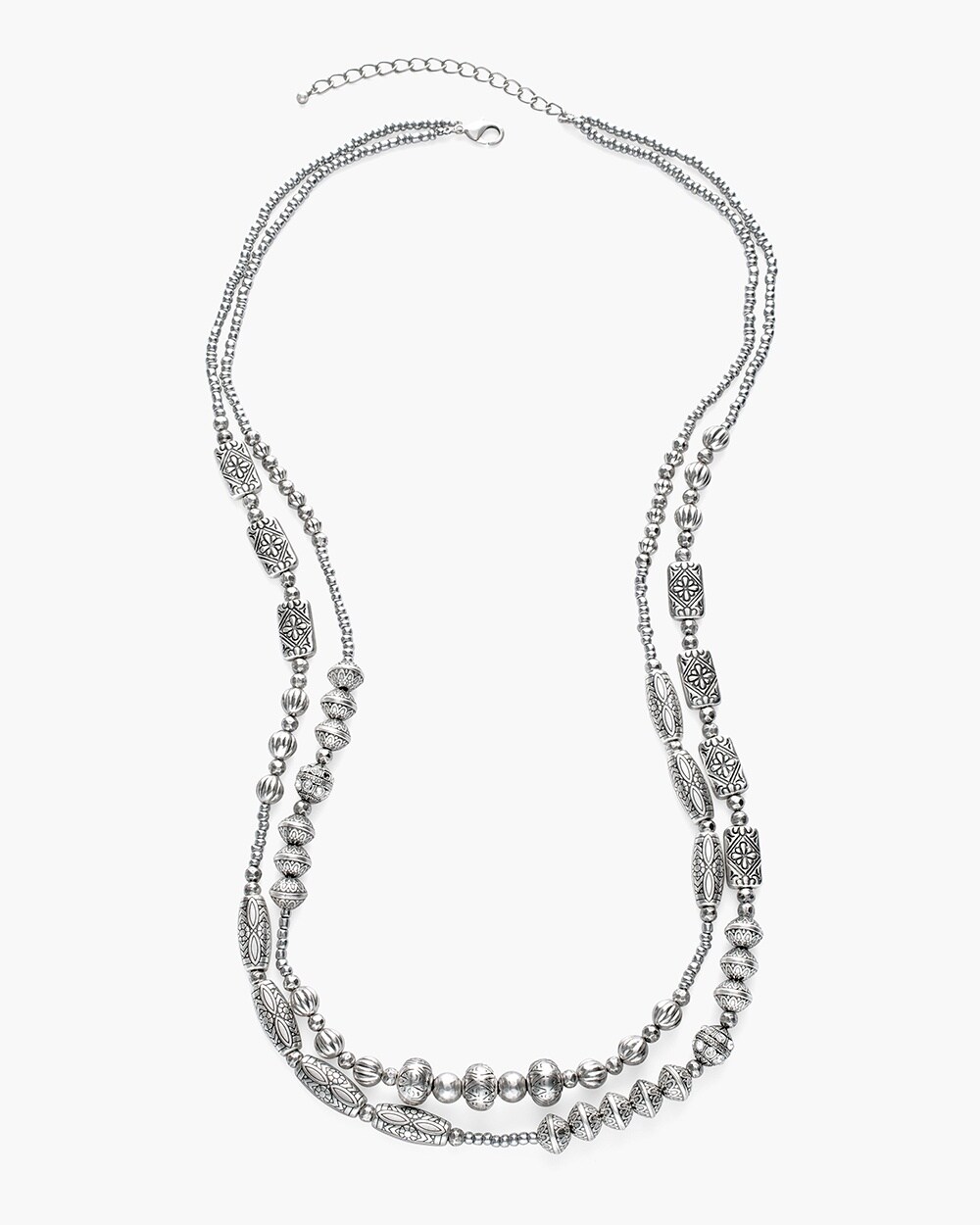 Silver-Tone Artisan Multi-Strand Necklace