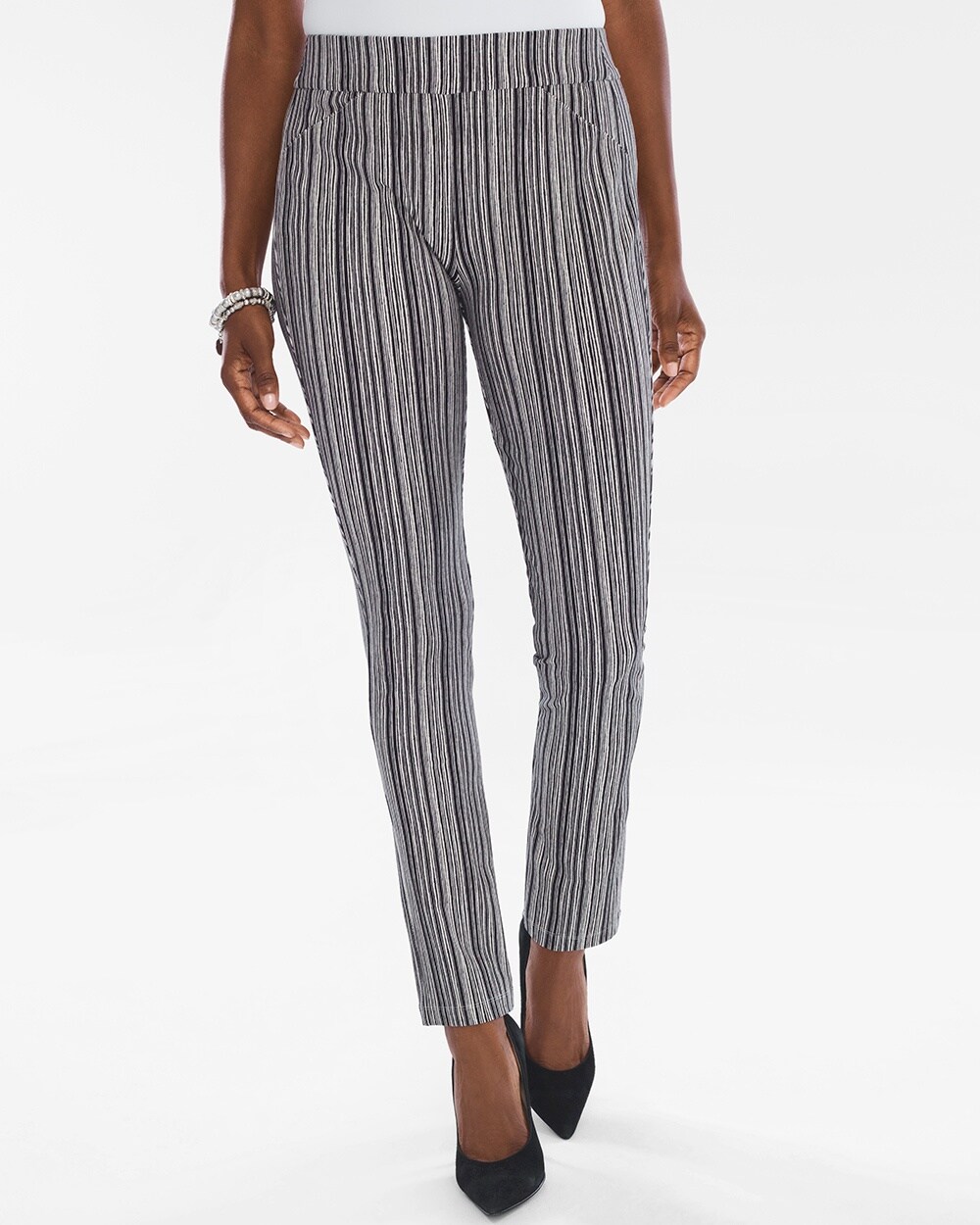 Travelers Collection Striped Crepe Pants