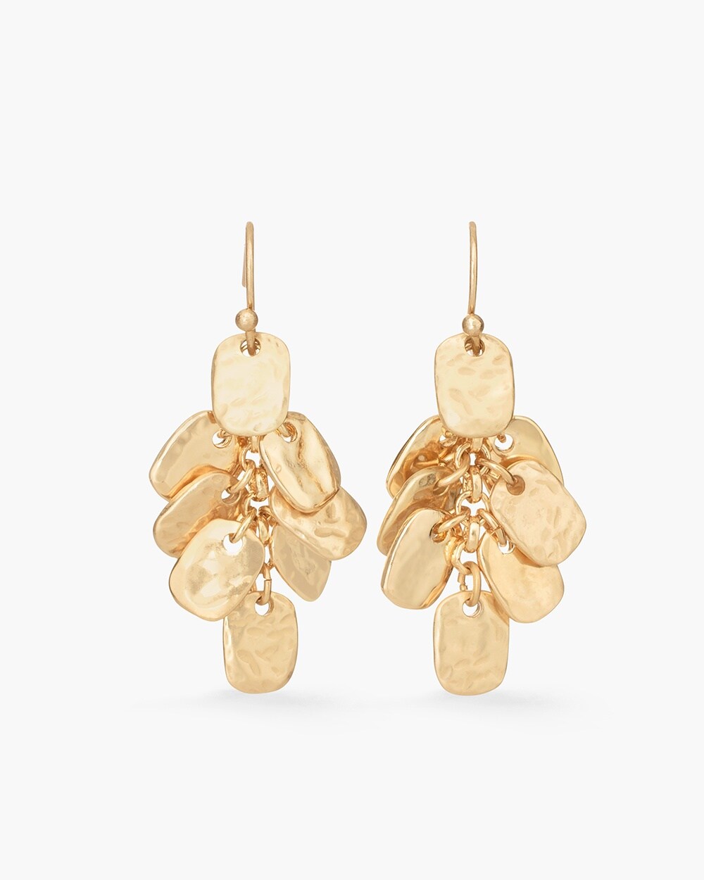 Gold-Tone Statement Cluster Earrings