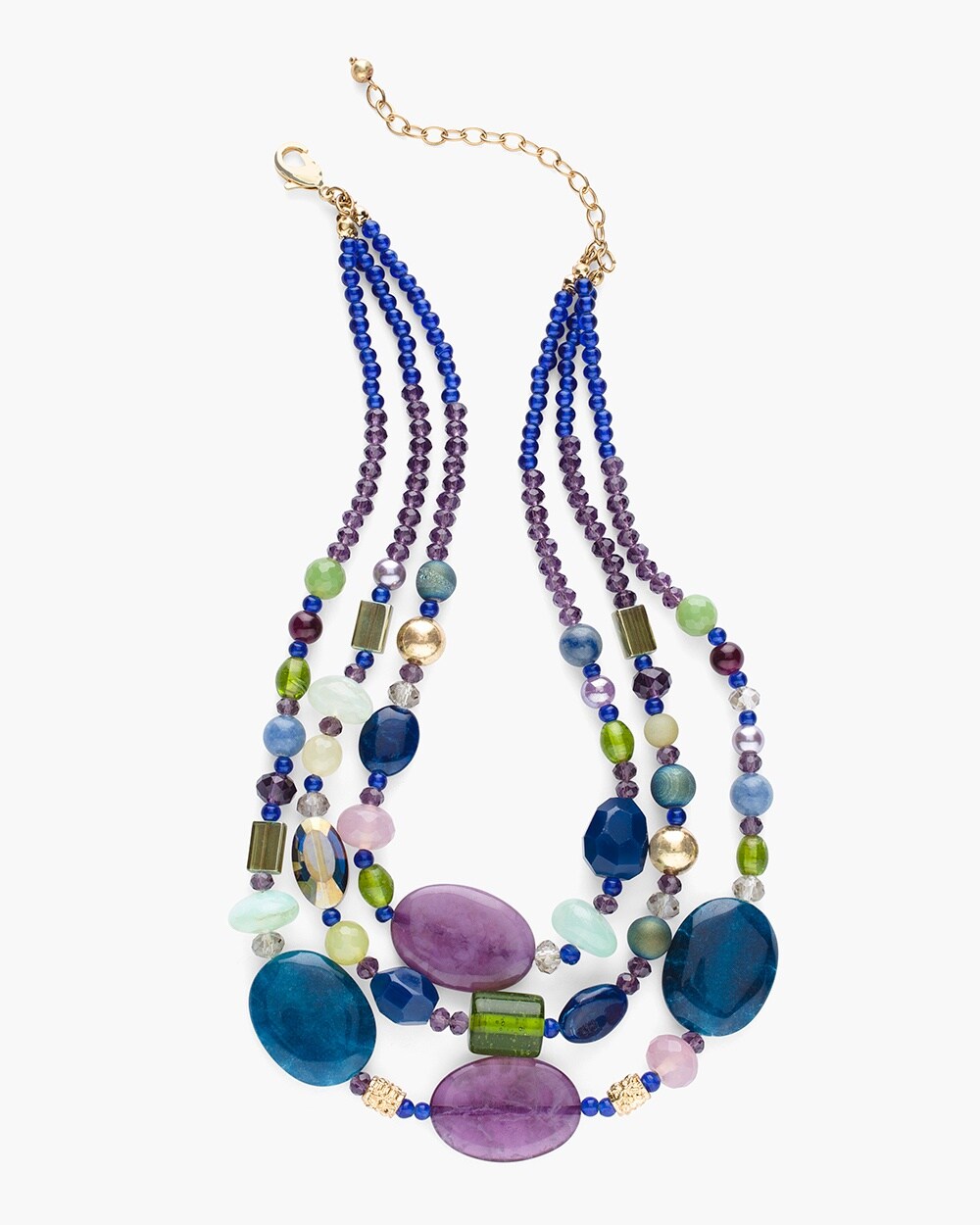 Cool Beaded Multi-Strand Necklace