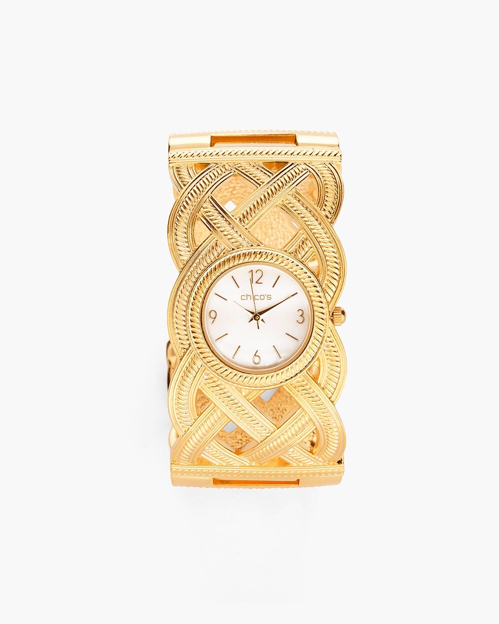 Gold-Tone Cuff Watch