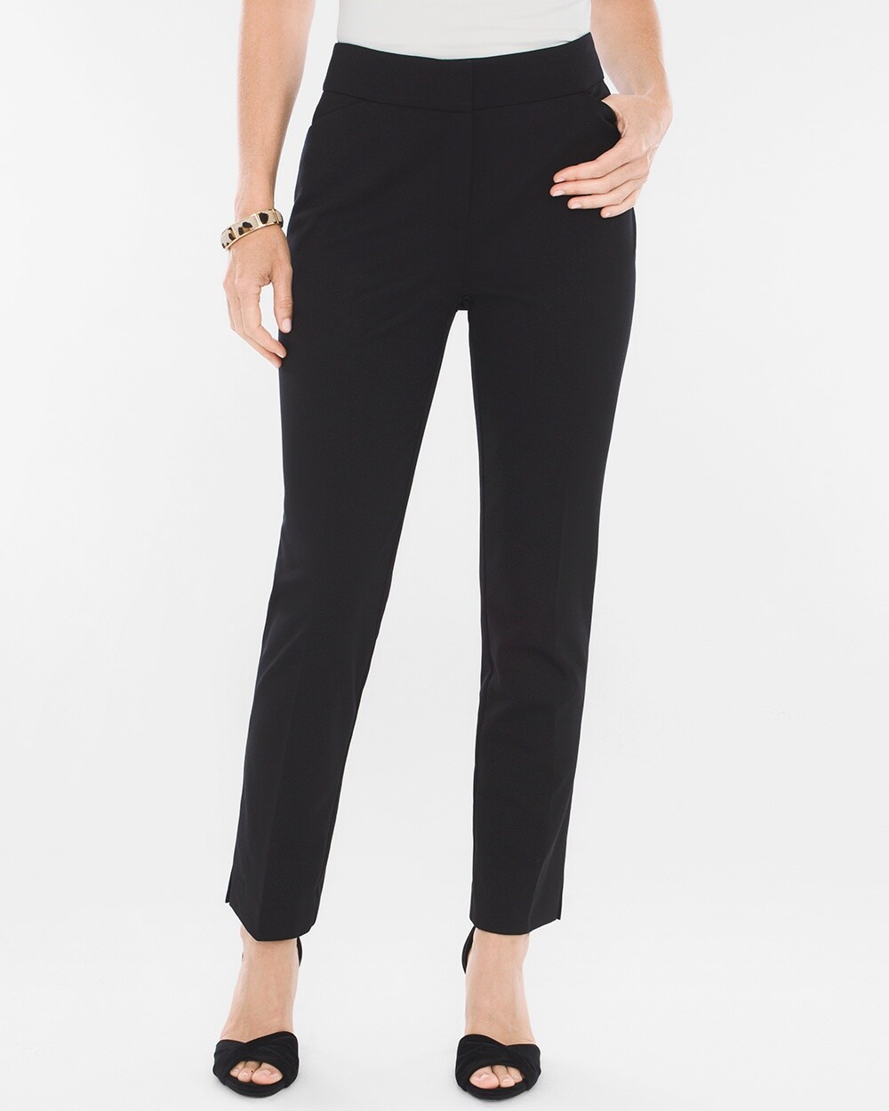 Ponte Tapered Ankle Pants