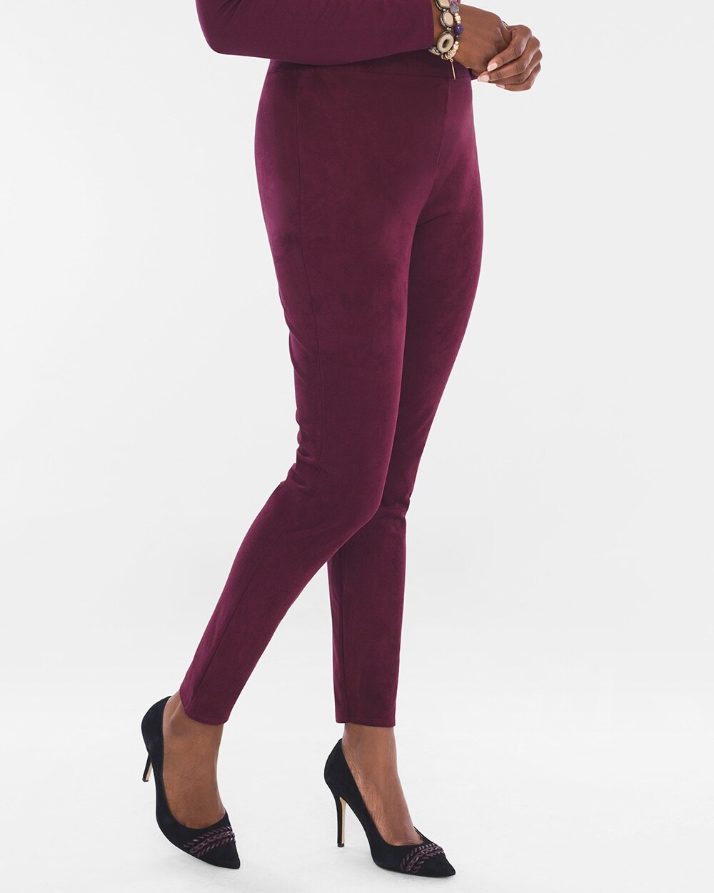 Faux-Knit Sueded Leggings - Chico's