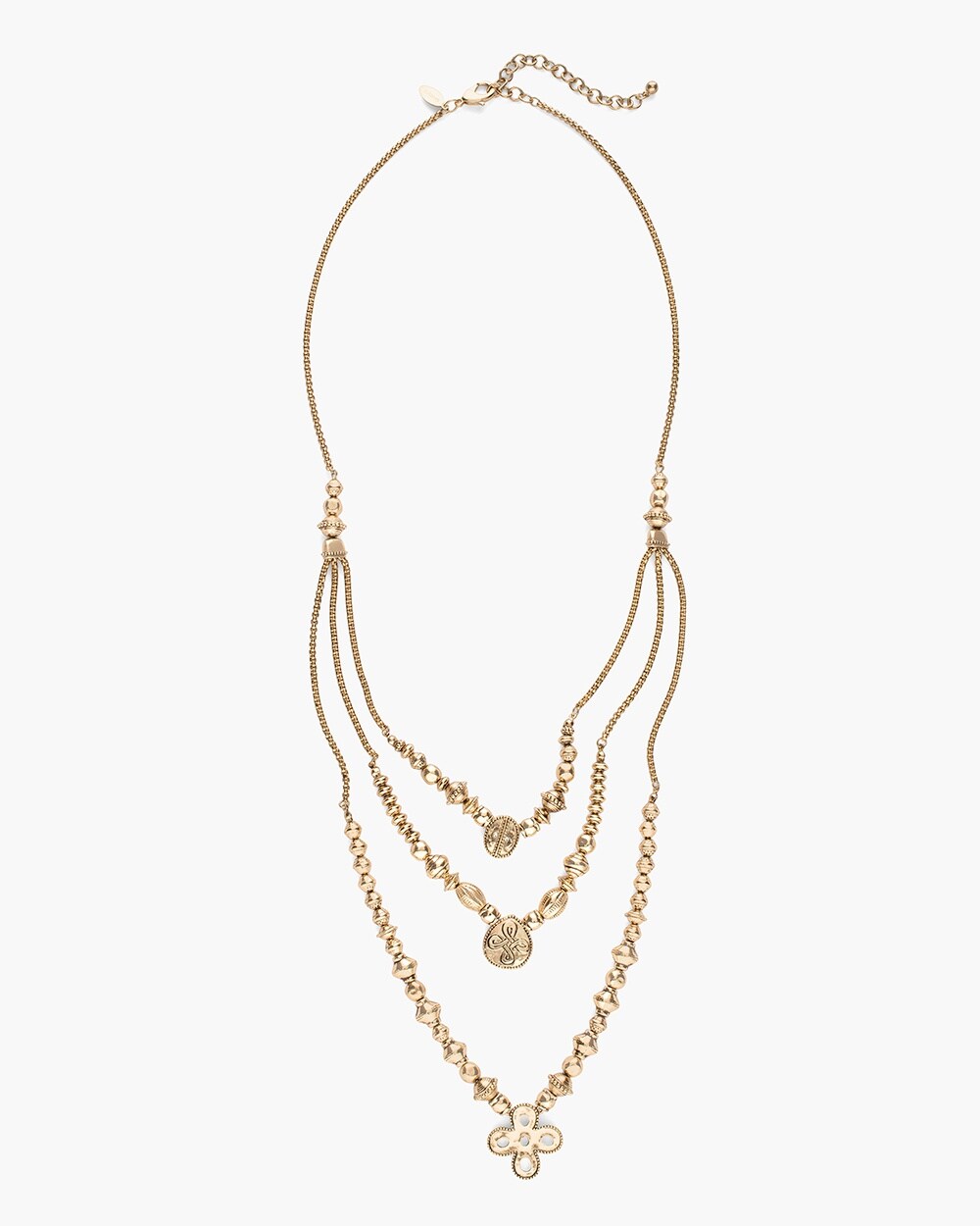 Gold-Tone Artisan Multi-Strand Necklace